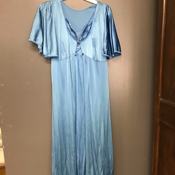 jcpenney Intimates & Sleepwear Vintage 7s Jc Penny Silky Blue